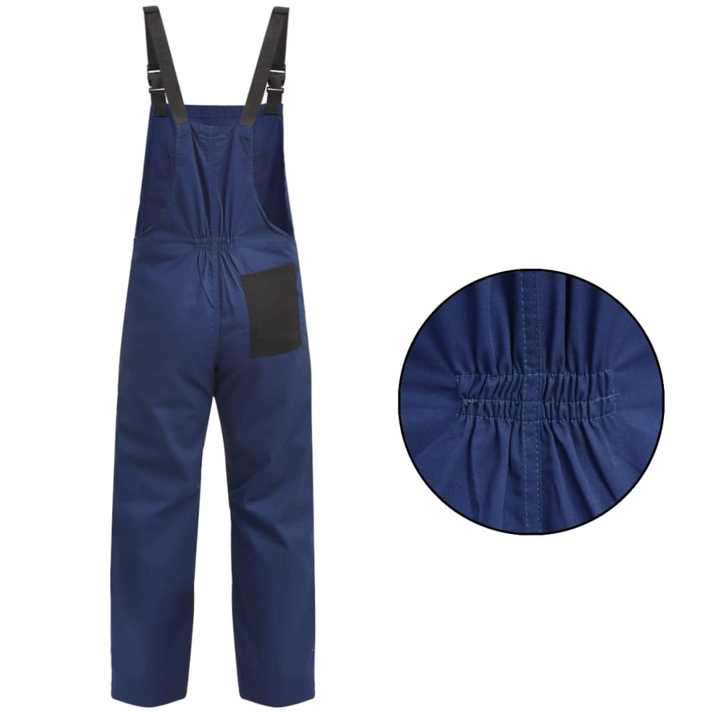Vidaxl Men Dungarees Størrelse XL Blue