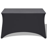 VIDAXL TABLE Cover Stretch Anthracite 183x76x74 cm 2 stk