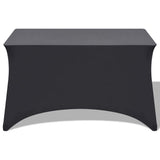 VIDAXL TABLE Cover Stretch Anthracite 243x76x74 cm 2 stk