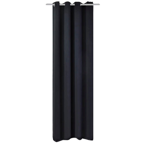 Vidaxl gardin med metalringe Blackout 270x245 sort