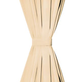 Vidaxl mikro-satin gardiner med løkker 140x175 cm beige 2 stk