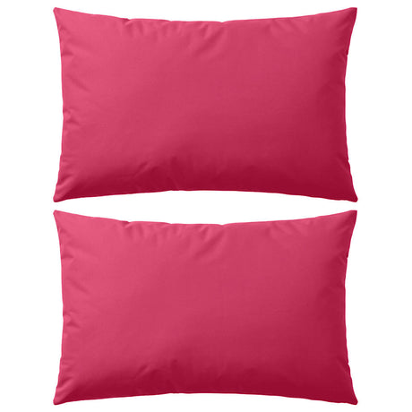 Vidaxl udendørs puder 60x40 cm lyserød 2 m