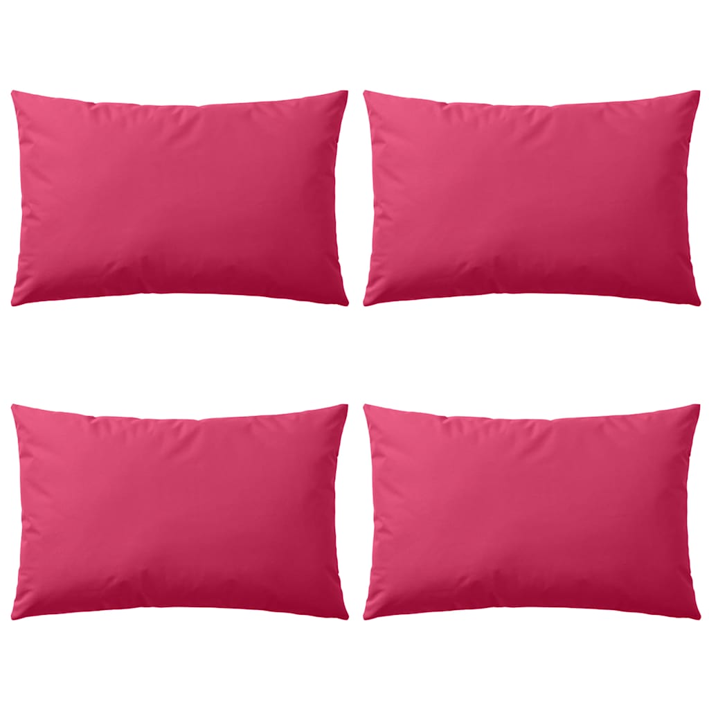 Vidaxl udendørs puder 60x40 cm lyserød 4 stk