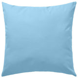 Vidaxl udendørs puder 45x45 cm lyseblå 2 m