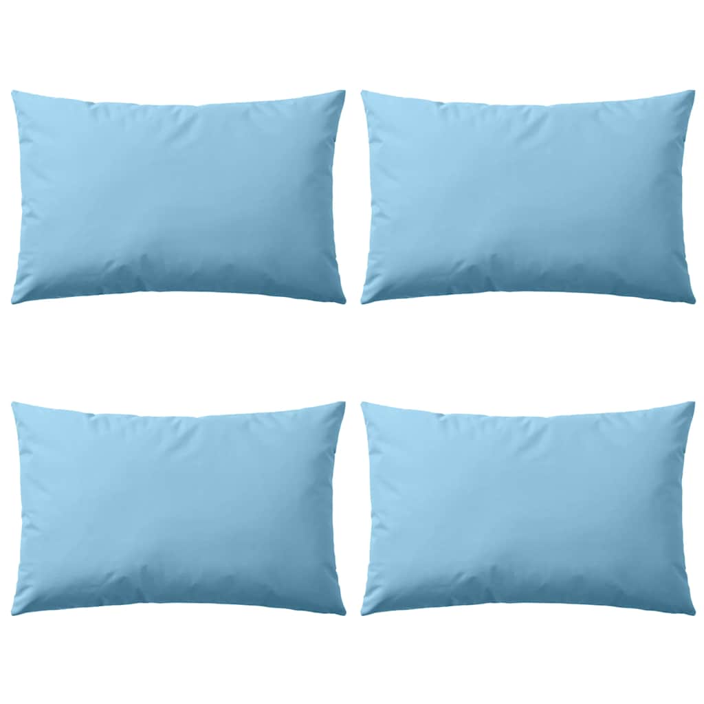 Vidaxl udendørs puder 60x40 cm lyseblå 4 m
