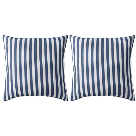 Vidaxl udendørs puder 45x45 cm stribet marineblå 2 stk.