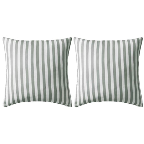 Vidaxl udendørs puder 45x45 cm stribet grå 2 stk
