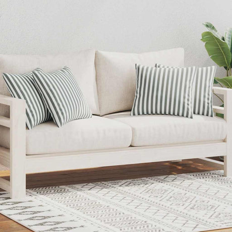 Vidaxl udendørs puder 45x45 cm stribet grå 4 stk