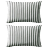 Vidaxl udendørs puder 60x40 cm stribet grå 2 stk