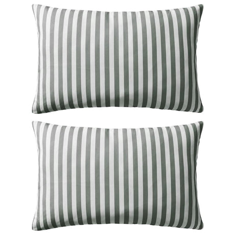 Vidaxl udendørs puder 60x40 cm stribet grå 2 stk