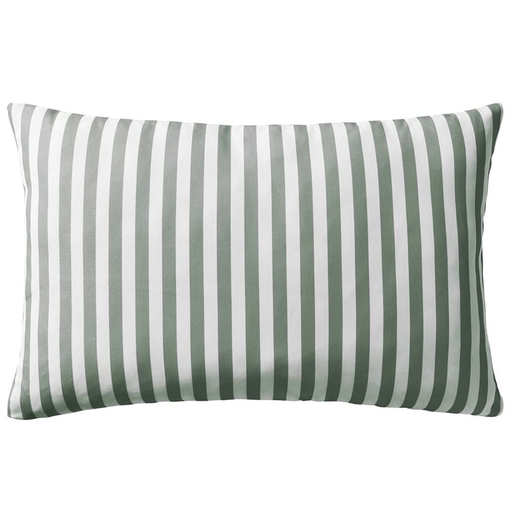 Vidaxl udendørs puder 60x40 cm stribet grå 2 stk