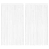 Vidaxl Wire Curtains 2 PCS 100x250 cm hvid