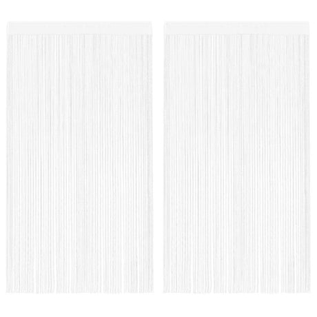 Vidaxl Wire Curtains 2 PCS 100x250 cm hvid