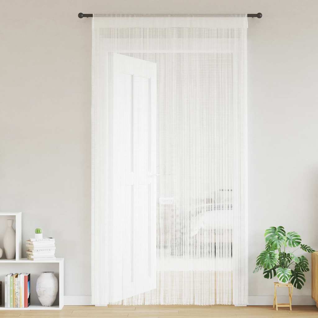 Vidaxl Wire Curtains 2 PCS 100x250 cm hvid