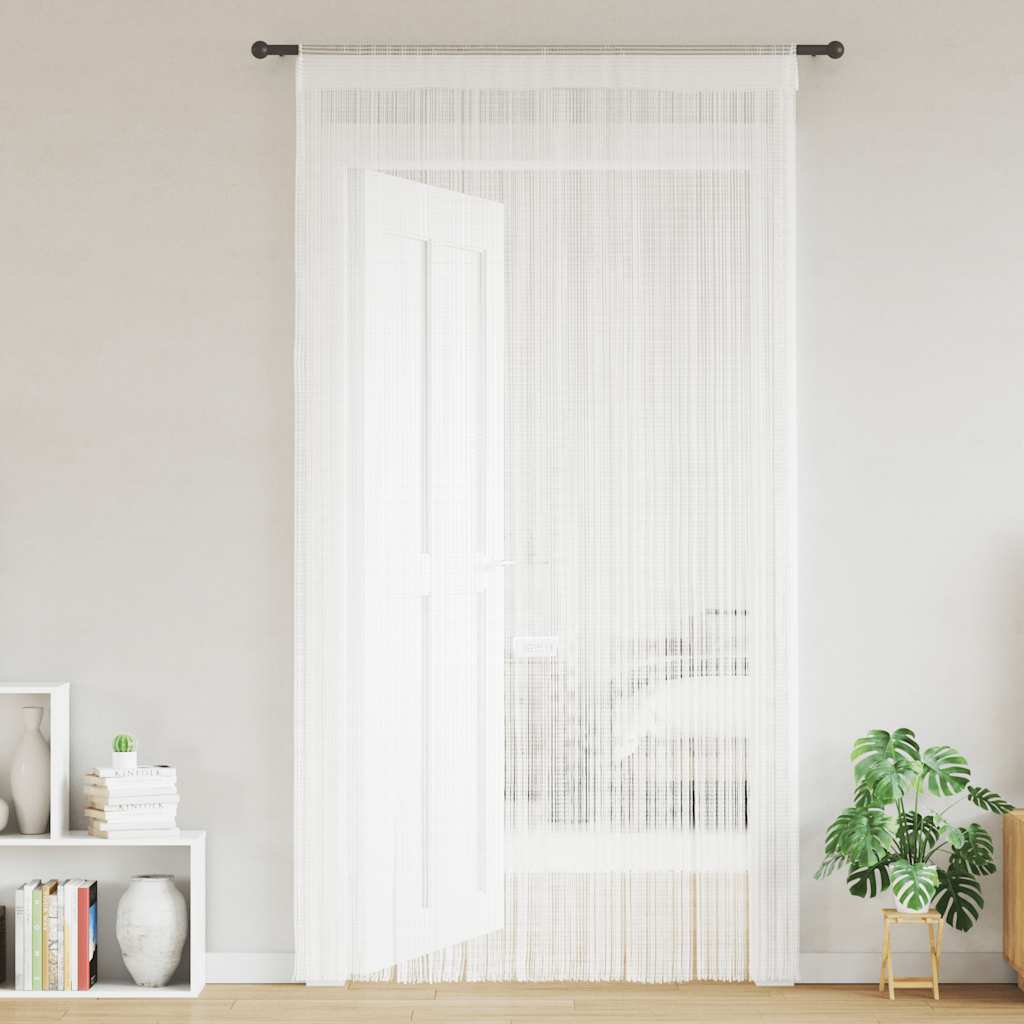 Vidaxl Wire Curtains 2 St 140x250 cm hvid