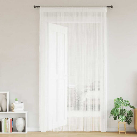 Vidaxl Wire Curtains 2 St 140x250 cm hvid