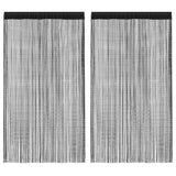 Vidaxl Wire Curtains 2 PCS 100x250 cm sort