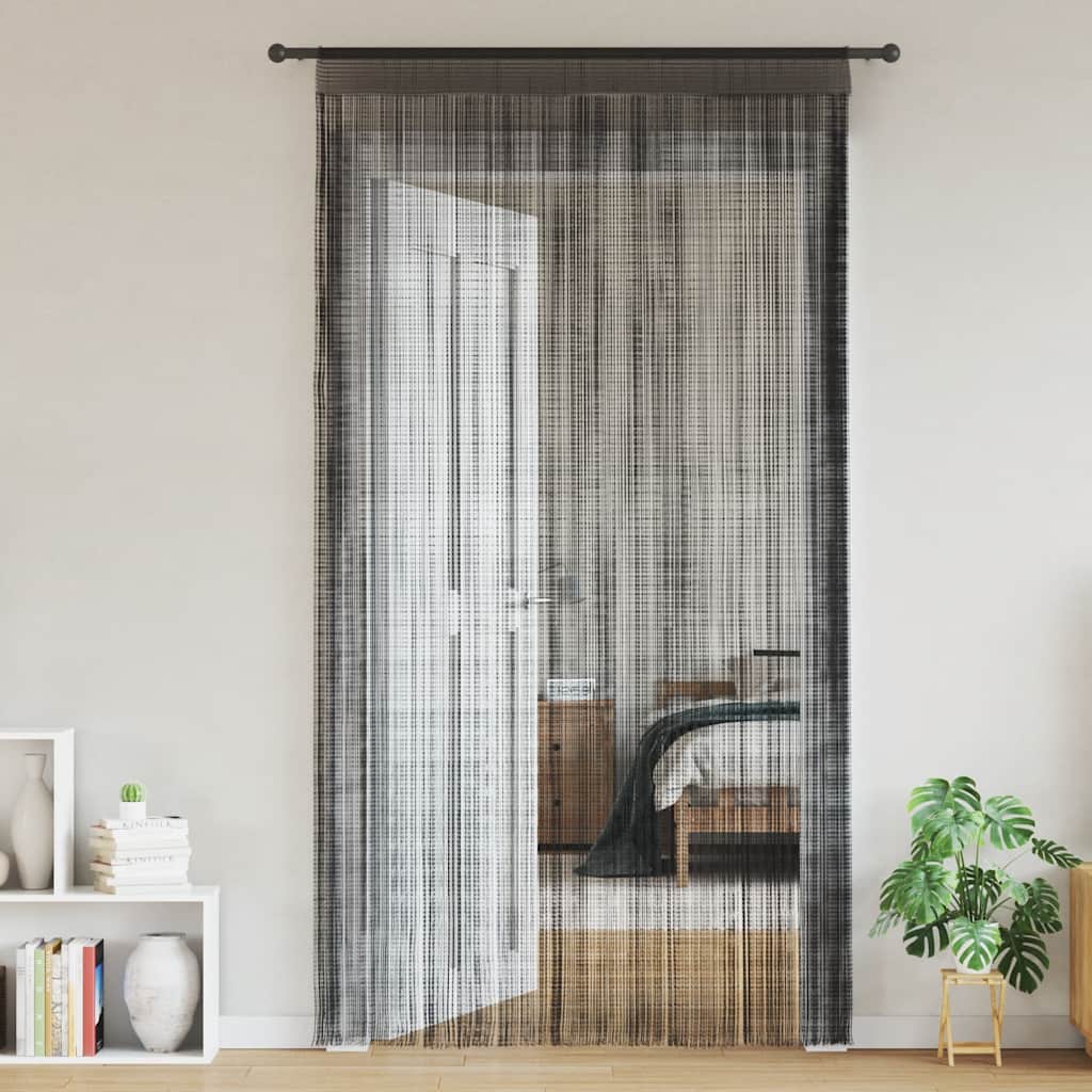 Vidaxl Wire Curtains 2 PCS 100x250 cm sort