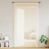 Vidaxl Wire Curtains 100x250 cm crème 2 pcs