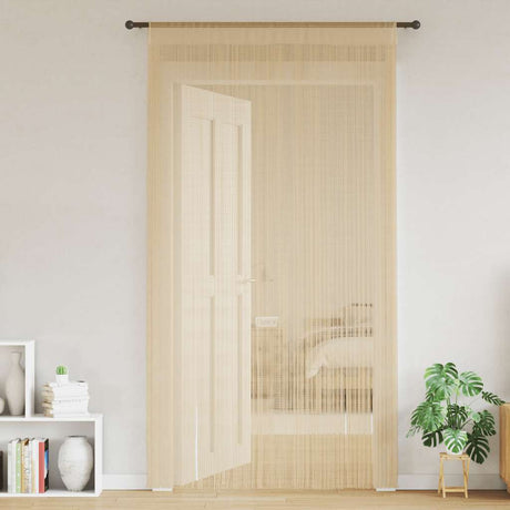 Vidaxl Wire Curtains 100x250 cm beige 2 m
