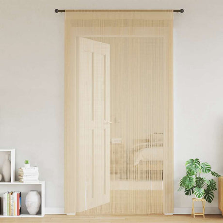 Vidaxl Wire Curtains 140x250 cm beige 2 m