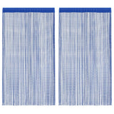 Vidaxl Wire Curtains 100x250 cm blå 2 stk