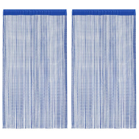 Vidaxl Wire Curtains 100x250 cm blå 2 stk