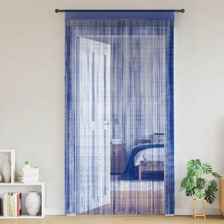 Vidaxl Wire Curtains 100x250 cm blå 2 stk