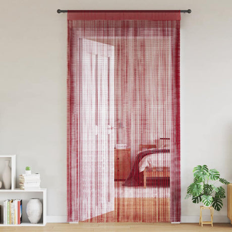 VidaXL trådgardiner 140x250 cm vinrøde 2 stk