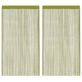 Vidaxl Wire Curtains 100x250 cm grøn 2 stk
