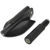 Vidaxl foldning scoop af kulstofstål sort