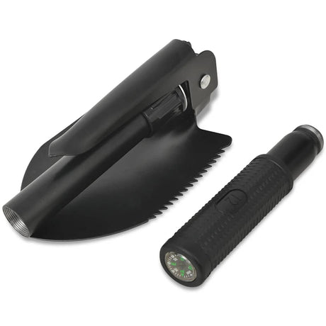 Vidaxl foldning scoop af kulstofstål sort