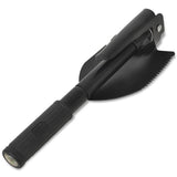 Vidaxl foldning scoop af kulstofstål sort