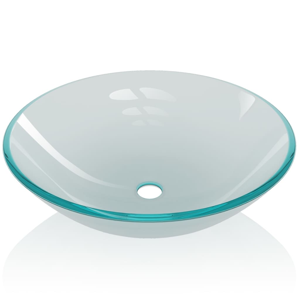 Vidaxl Washbasin hærdet glas 42 cm Matt Glass