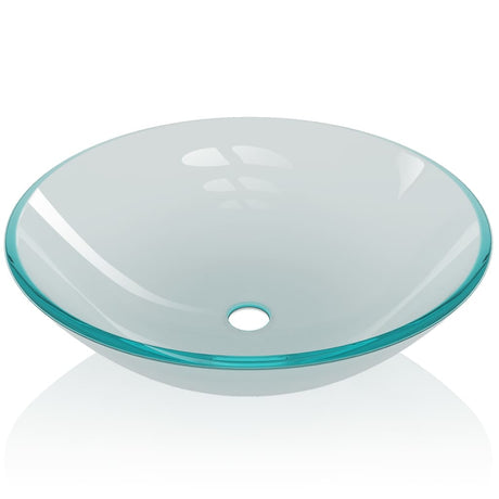 Vidaxl Washbasin hærdet glas 42 cm Matt Glass