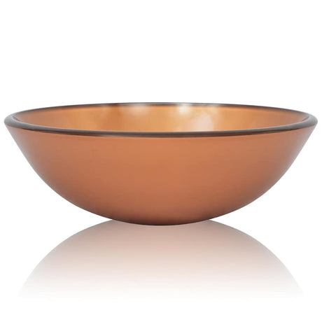Vidaxl Washbasin hærdet glas 42 cm brun