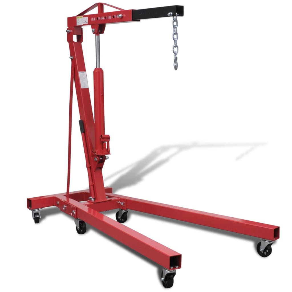 Vidaxl sammenfoldelig motorkran 2 ton 88,2 kg