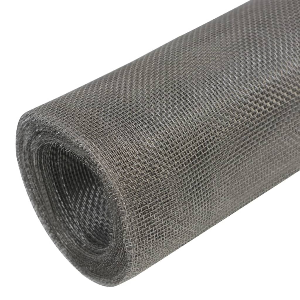 VidaXL mesh 100x500 cm rustfrit stål sølvfarvet