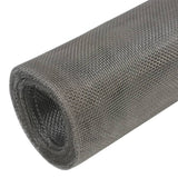 VidaXL mesh 100x500 cm rustfrit stål sølvfarvet