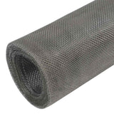 VidaXL mesh 100x1000 cm rustfrit stål sølvfarvet