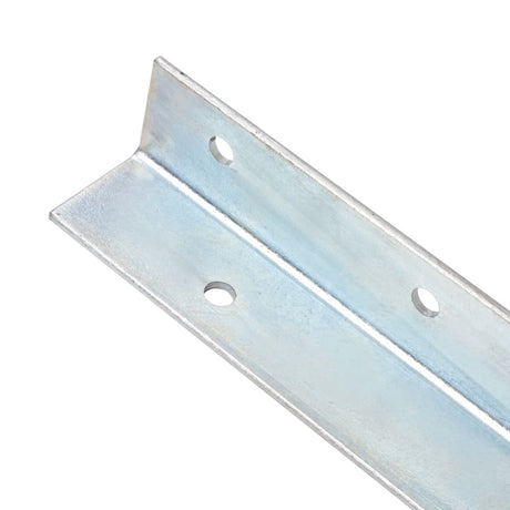 Vidaxl Ground Anchor L-formet 5x5x50 cm galvaniseret stål 12 stk