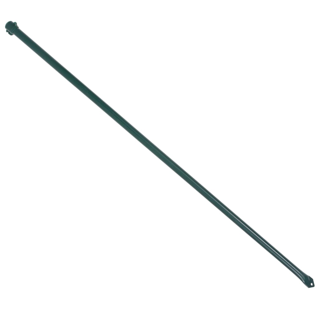 Vidaxl Garden Posts 1 M Metal Green 10 Pcs