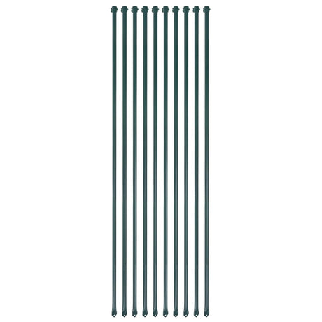Vidaxl Garden Posts 1,5 m metalgrøn 10 stk