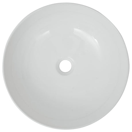 Vidaxl Washbasin Round White 41,5x13,5 cm keramik