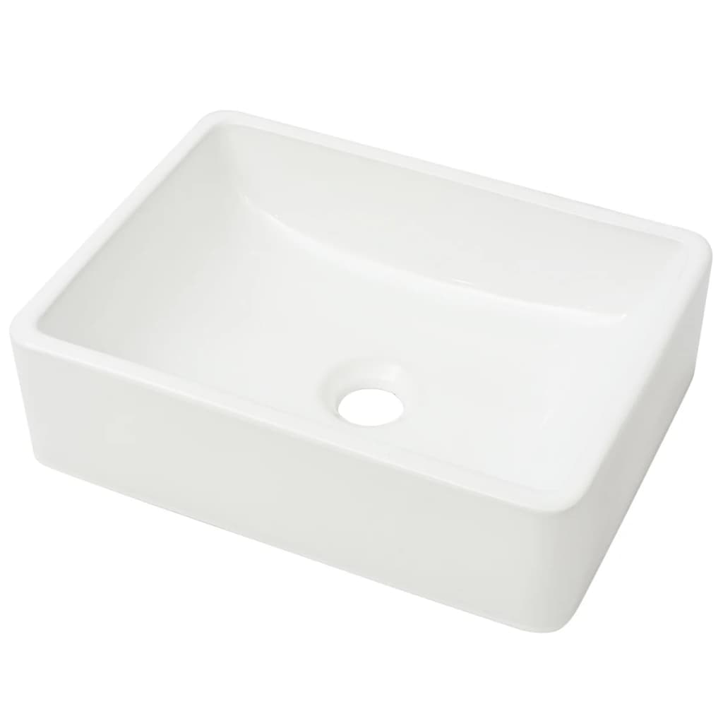 Vidaxl Washbasin White 41x30x12 cm keramik
