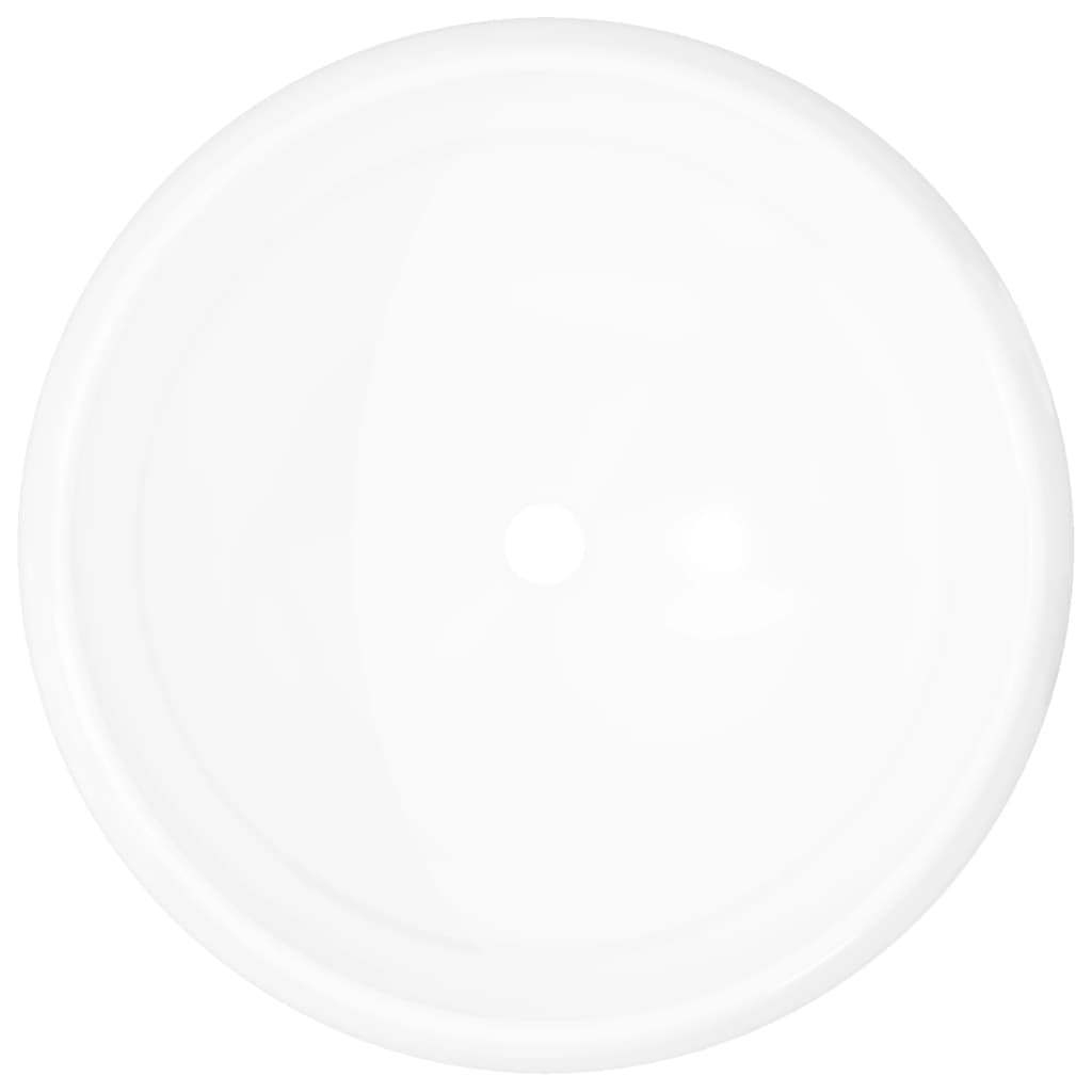 Vidaxl Washbasin Round 40x15 cm keramisk hvid