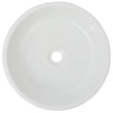 Vidaxl Washbasin Round White 42x12 cm keramik