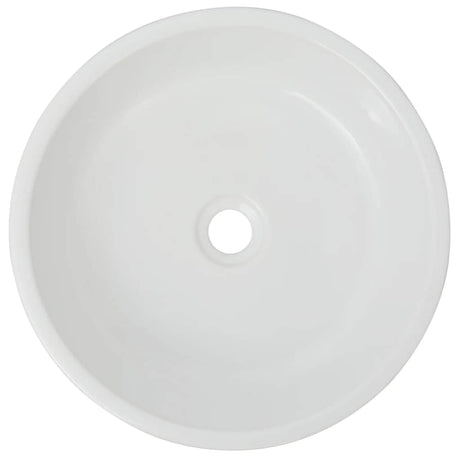 Vidaxl Washbasin Round White 42x12 cm keramik