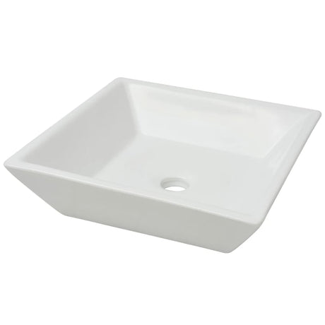 Vidaxl Washbasin Square White 41.5x41.5x12 cm keramik
