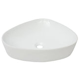 Vidaxl Washbasin Triangular White 50,5x41x12 cm keramik